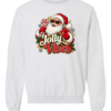 Jolly Vibes Santa - Ash Mockup Jolly Vibes Santa crewneck sweatshirt in ash