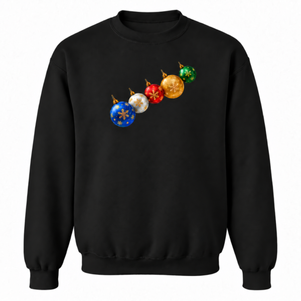 scp-ornament-black-tag-free Festive Christmas Ornaments Crewneck Sweatshirt in black