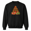 scp-sleigh-black-tag-free Sleigh All Day Christmas Tree Crewneck Sweatshirt in black