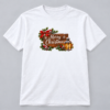 Rustic Merry Christmas Lantern — white T-Shirt Rustic Merry Christmas Lantern design with a 10-inch-wide chest print on a white T-shirt