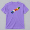 Festive Christmas Ornaments — Violet T-Shirt Festive Christmas Ornaments design with a 10-inch-wide chest print on a violet T-shirt