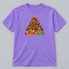 Sleigh All Day Christmas Tree — Violet T-Shirt Sleigh All Day Christmas Tree design with a 10-inch-wide chest print on a violet T-shirt