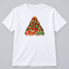 Sleigh All Day Christmas Tree — White T-Shirt Sleigh All Day Christmas Tree design with a 10-inch-wide chest print on a white T-shirt