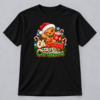 Oh Snap Gingerbread Christmas — black T-Shirt Oh Snap Gingerbread Christmas design with a 10-inch-wide chest print on a black T-shirt